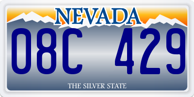 NV license plate 08C429