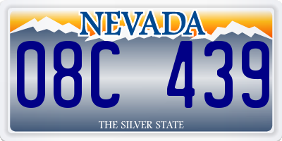 NV license plate 08C439