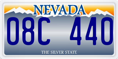 NV license plate 08C440