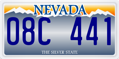 NV license plate 08C441