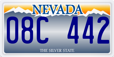 NV license plate 08C442