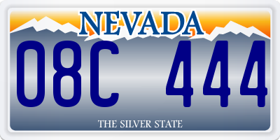 NV license plate 08C444