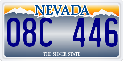 NV license plate 08C446