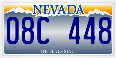 NV license plate 08C448