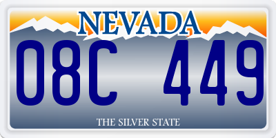 NV license plate 08C449
