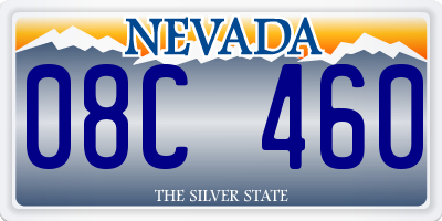 NV license plate 08C460