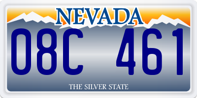 NV license plate 08C461