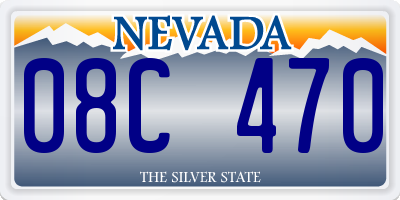 NV license plate 08C470