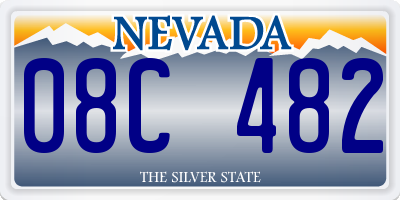 NV license plate 08C482
