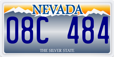 NV license plate 08C484