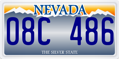 NV license plate 08C486