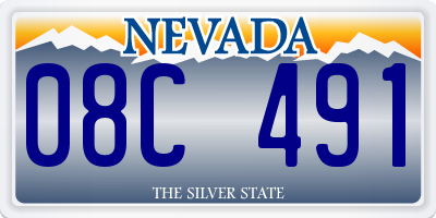 NV license plate 08C491
