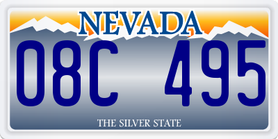 NV license plate 08C495