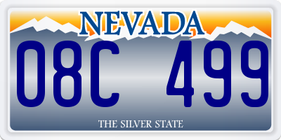 NV license plate 08C499