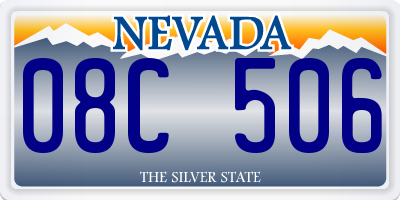 NV license plate 08C506