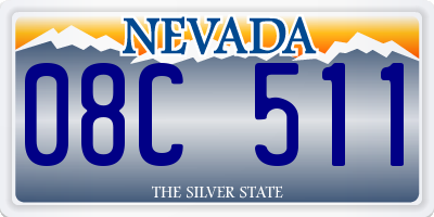 NV license plate 08C511