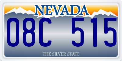 NV license plate 08C515