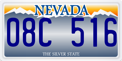 NV license plate 08C516