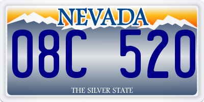 NV license plate 08C520