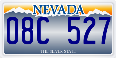 NV license plate 08C527