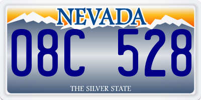 NV license plate 08C528