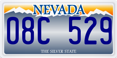 NV license plate 08C529
