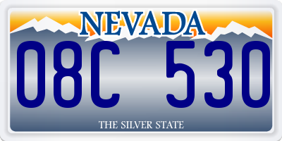 NV license plate 08C530