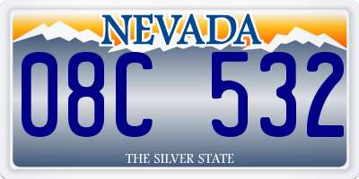 NV license plate 08C532