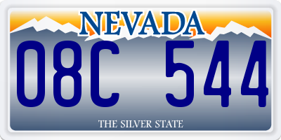 NV license plate 08C544