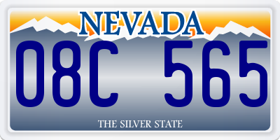 NV license plate 08C565