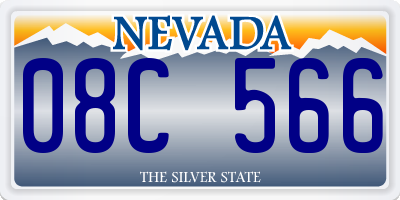 NV license plate 08C566