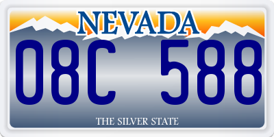 NV license plate 08C588