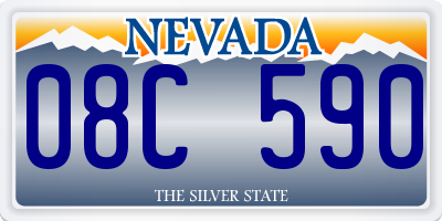 NV license plate 08C590