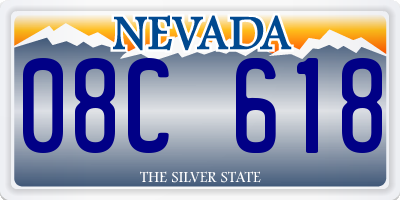 NV license plate 08C618