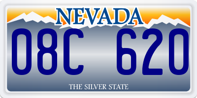 NV license plate 08C620