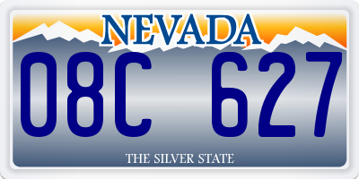 NV license plate 08C627