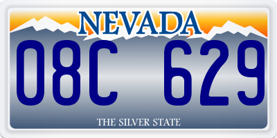 NV license plate 08C629