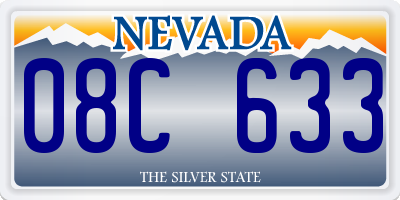 NV license plate 08C633