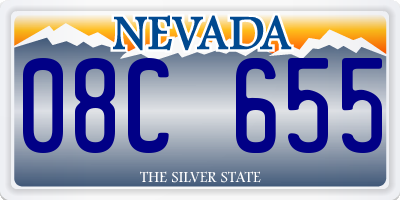 NV license plate 08C655