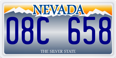 NV license plate 08C658