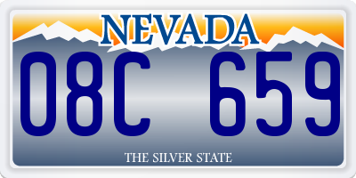NV license plate 08C659