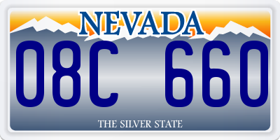 NV license plate 08C660