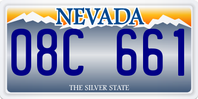 NV license plate 08C661