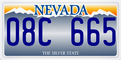 NV license plate 08C665