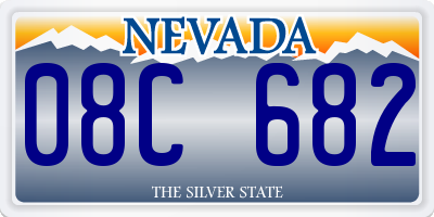 NV license plate 08C682