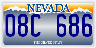 NV license plate 08C686