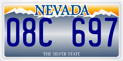 NV license plate 08C697
