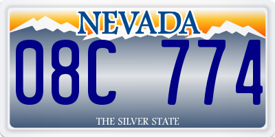 NV license plate 08C774