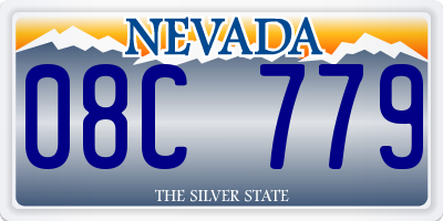 NV license plate 08C779