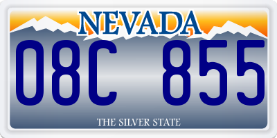 NV license plate 08C855